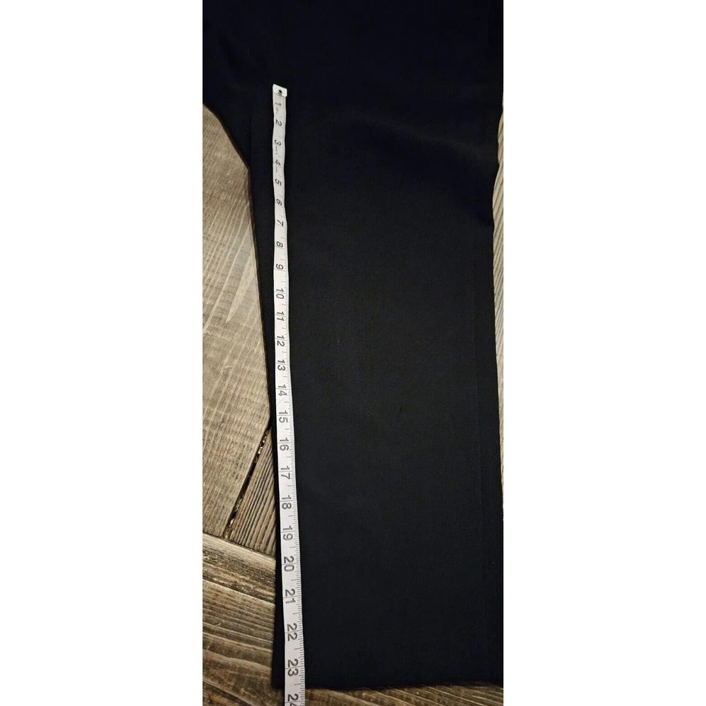 Rosetta Getty Pants 8 Black Cropped Pull On High Waist Straight Leg Trousers - Picture 13 of 13